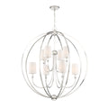 Crystorama Sylvan 8 Light Polished Nickel Chandelier Polished Nickel