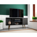 Liberty 53.14 In. Mid Century Modern 5 Shelf Tv Stand