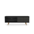 Liberty 62.99 In. Mid Century Modern 3 Shelf Tv Stand