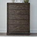 Liberty Furniture Avalon 5 Drawer Bedroom Chest Coffee Bean Brown Oak Wood
