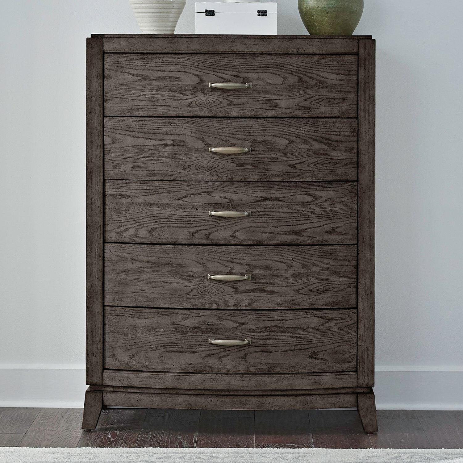 Liberty Furniture Avalon 5 Drawer Bedroom Chest Coffee Bean Brown Oak Wood