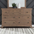 Liberty Furniture Haven Hills 7 Drawer Bedroom Dresser Camel Beige Birch Wood