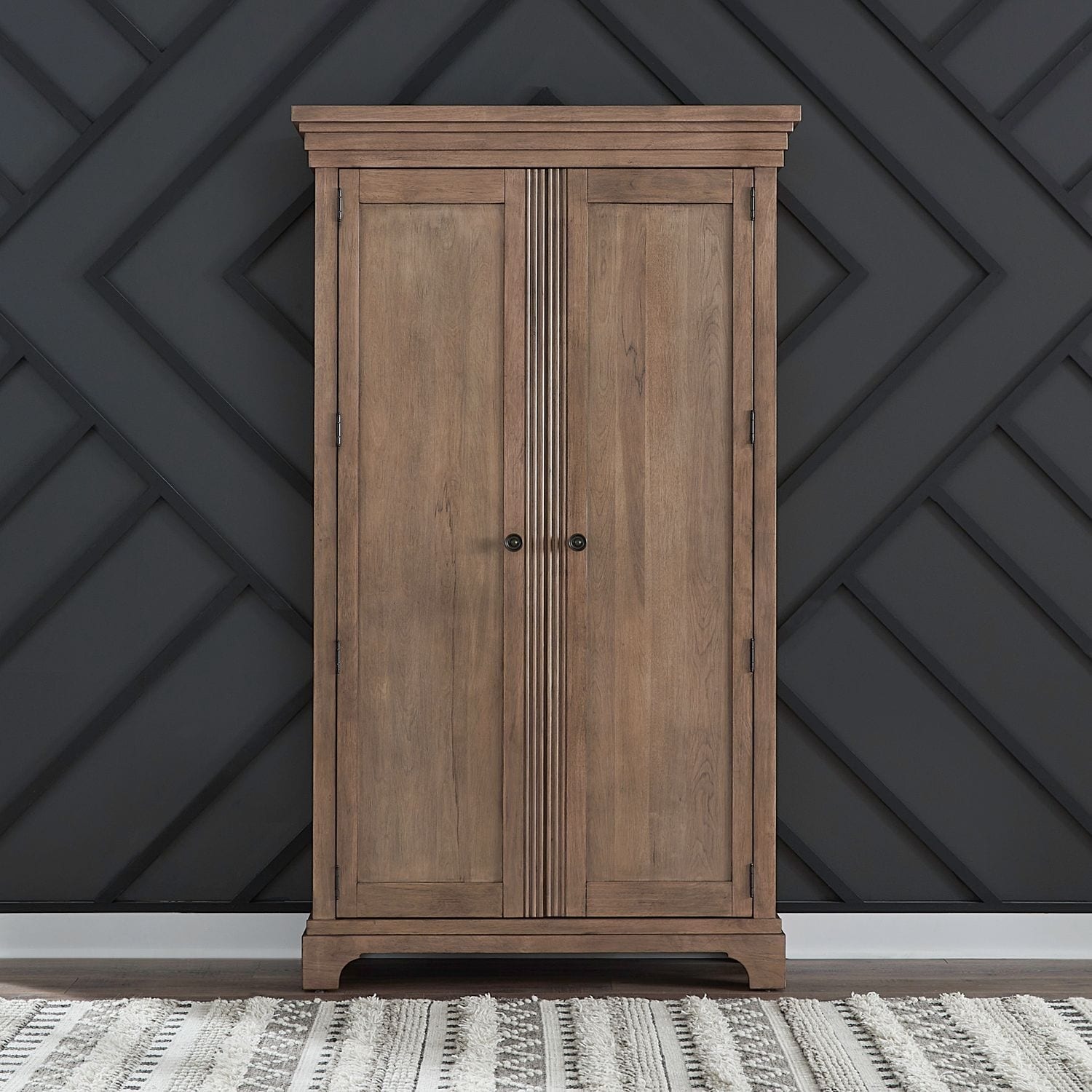 Liberty Furniture Haven Hills Bedroom Armoire Camel Beige Birch Wood W44 X D18 X H77