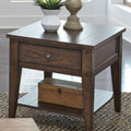 Lake House Rustic Brown Oak End Table
