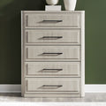 Liberty Furniture Modern Play 5 Drawer Bedroom Chest Natural White Wood Finish