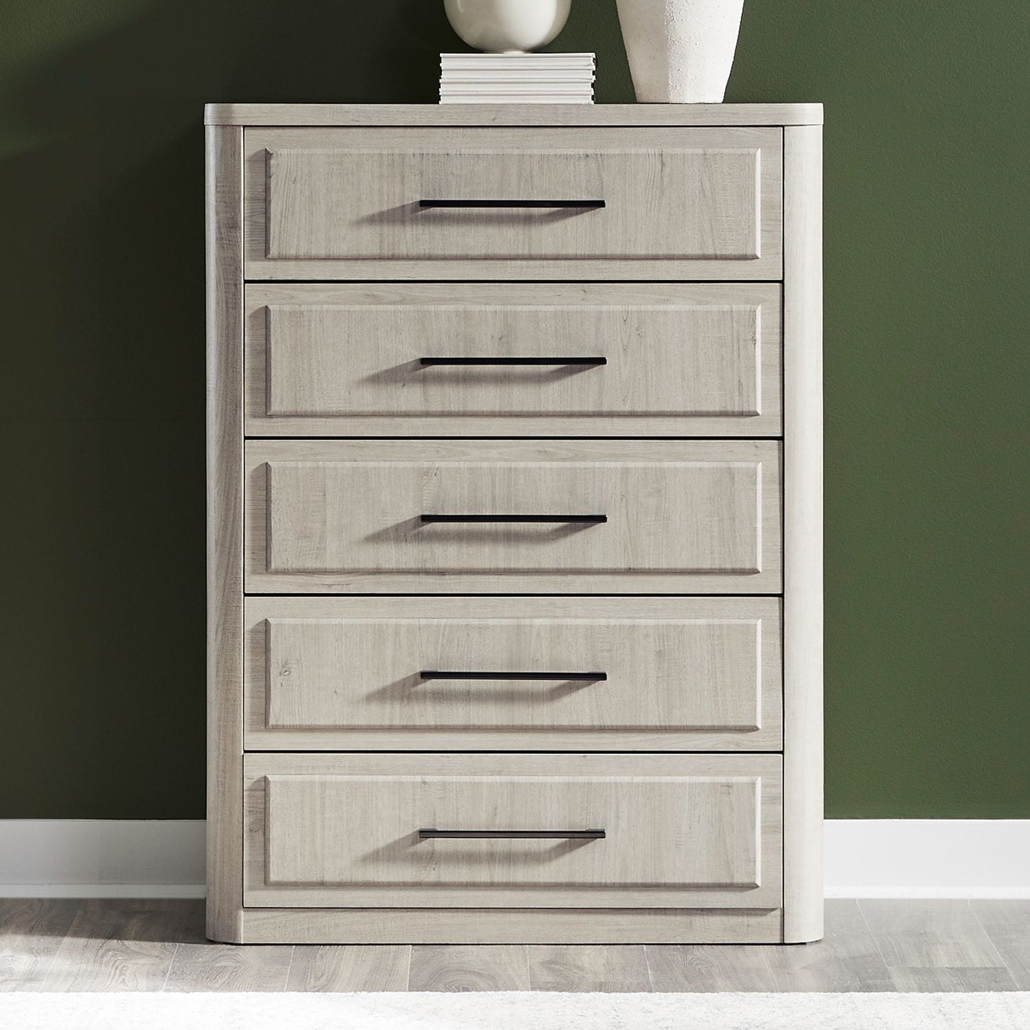 Liberty Furniture Modern Play 5 Drawer Bedroom Chest Natural White Wood Finish