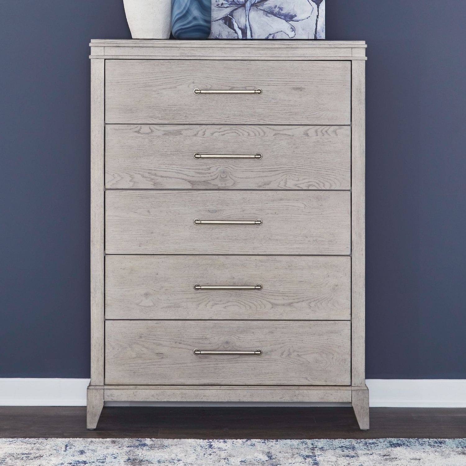 Liberty Furniture New Haven 5 Drawer Bedroom Chest Sanctuary White Oak Wood