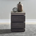 Liberty Furniture Piedmont Chairside Table Charcoal With Ash Tops Brown Rubberwood Solids