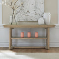 Liberty Furniture Proximity Place Sofa Table Barley Buff Brown Rubberwood Solids