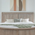 Liberty Furniture Rustic Traditions Sleigh Bed Headboard Saddle Tan Birch Wood Queen Or King