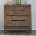 Liberty Furniture Shaker Lakes Bedroom Nightstand With Charging Station Maple Wood