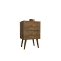 Liberty Mid Century Modern Nightstand 2.0 With 2 Full Extension Drawers In Black