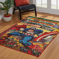Captain America Area Rug By Gertmenian 46 X 66 Multi Color 46 X 66