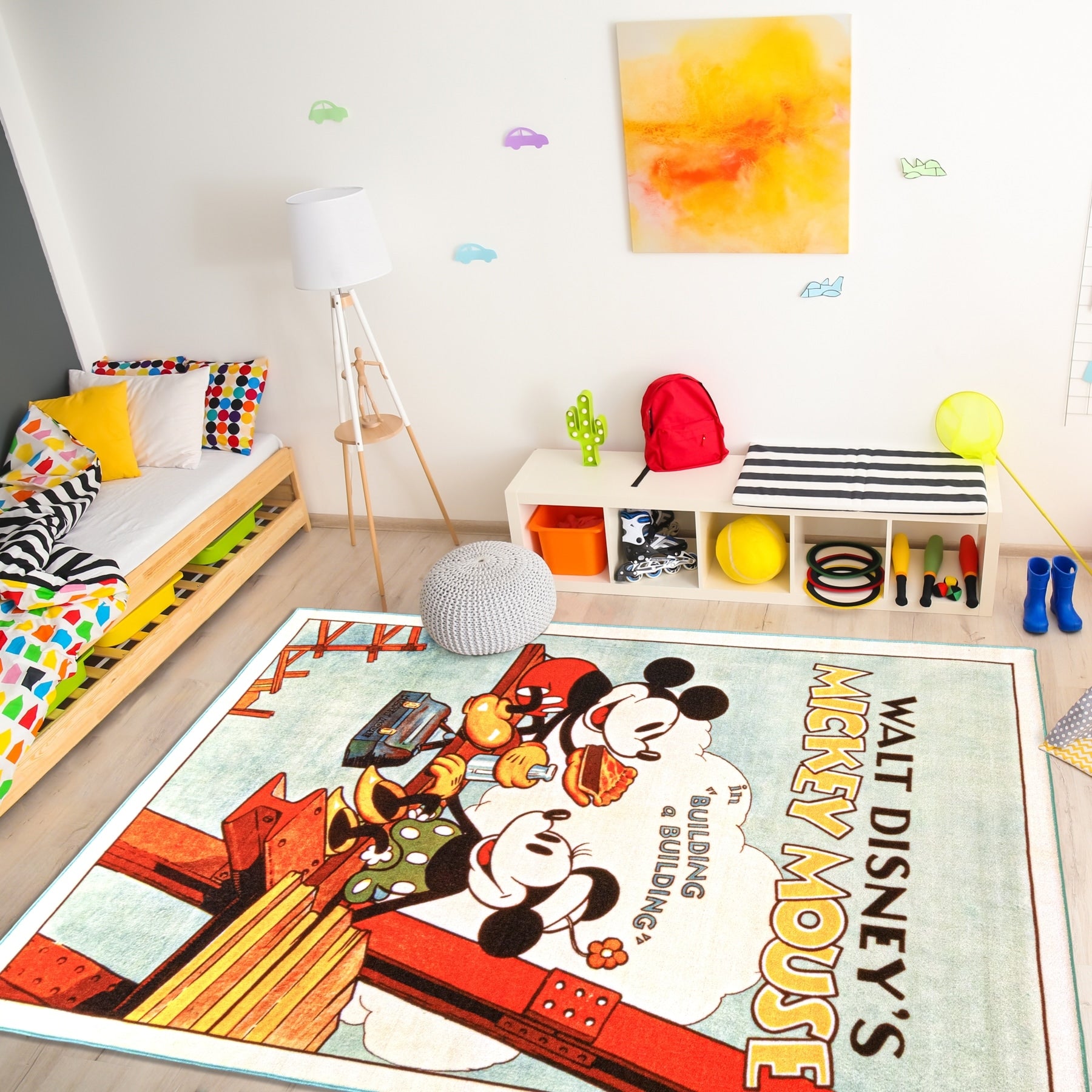 Mickey Poster Area Rug 46 X66 By Gertmenian 4 X 6 Surplus