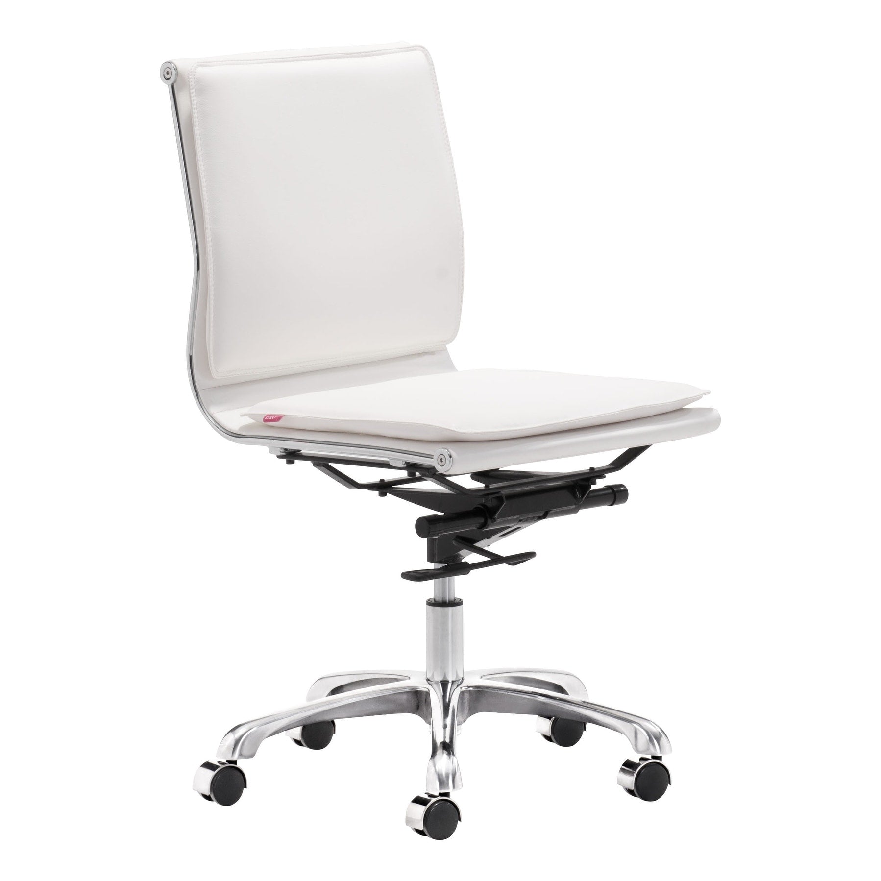 Lider Plus Armless White Office Chair