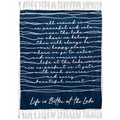 Pavilion Life Is Better At The Lake Plush Blanket