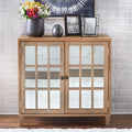 Lifestorey Matteo Double Door Mirrored Cabinet