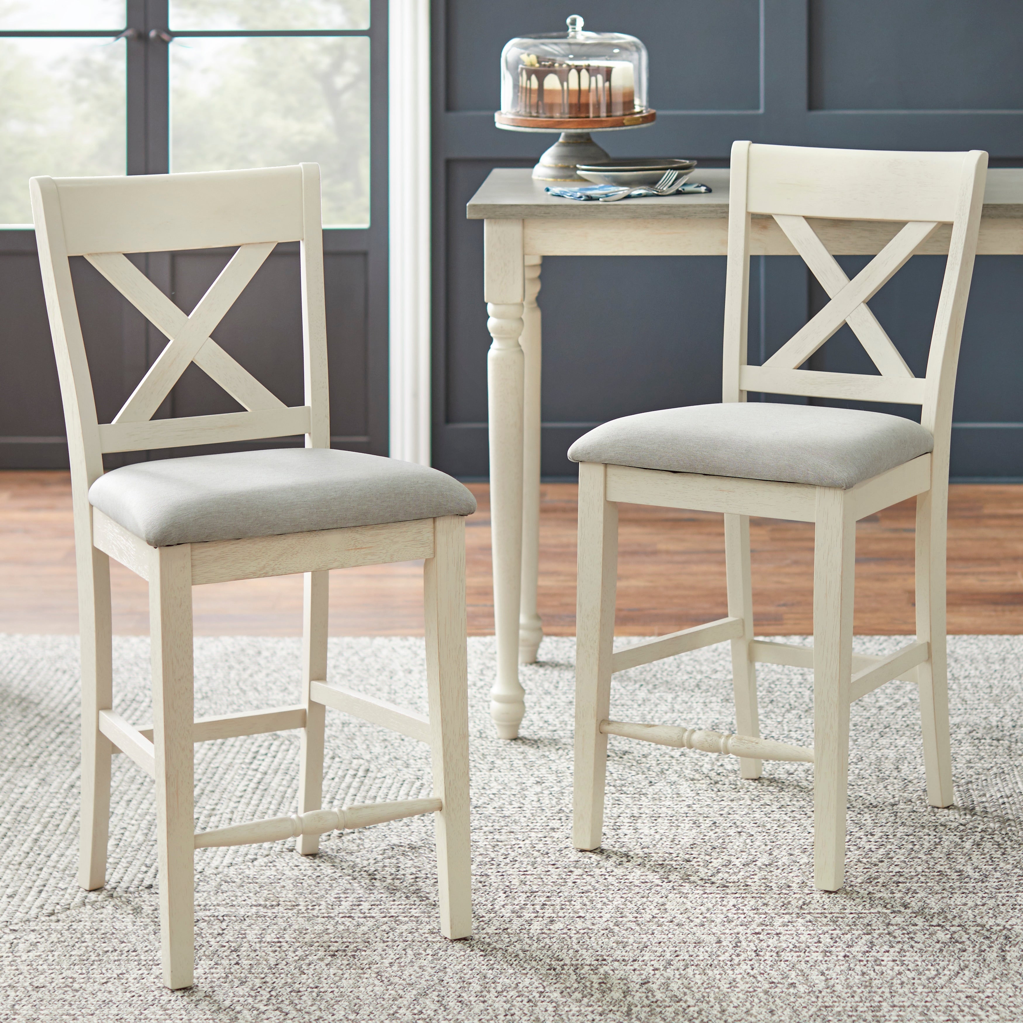 Lifestorey Montreal Crossback Stool Set Of 2