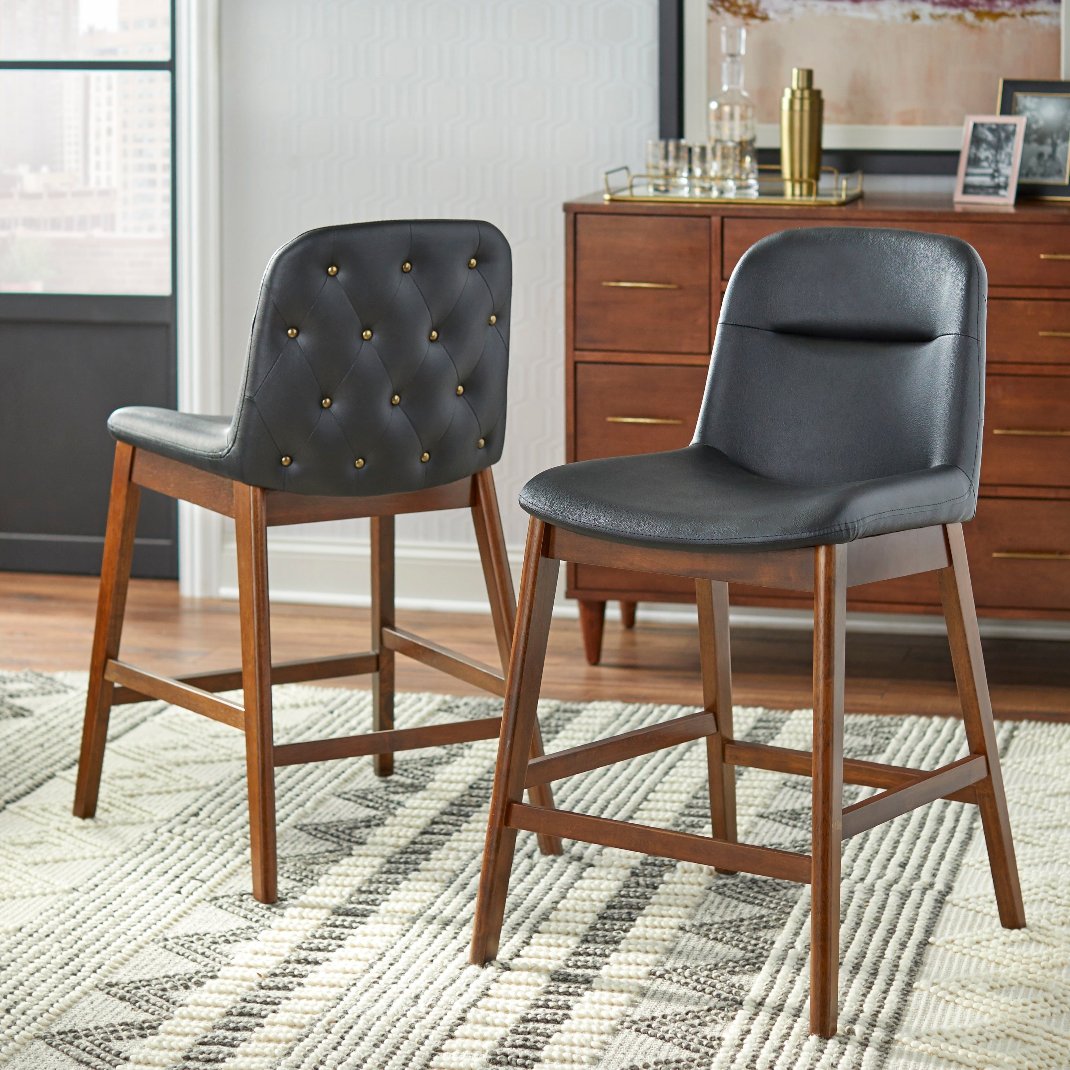 Lifestorey Raffael 25 Inch Stool Set Of 2