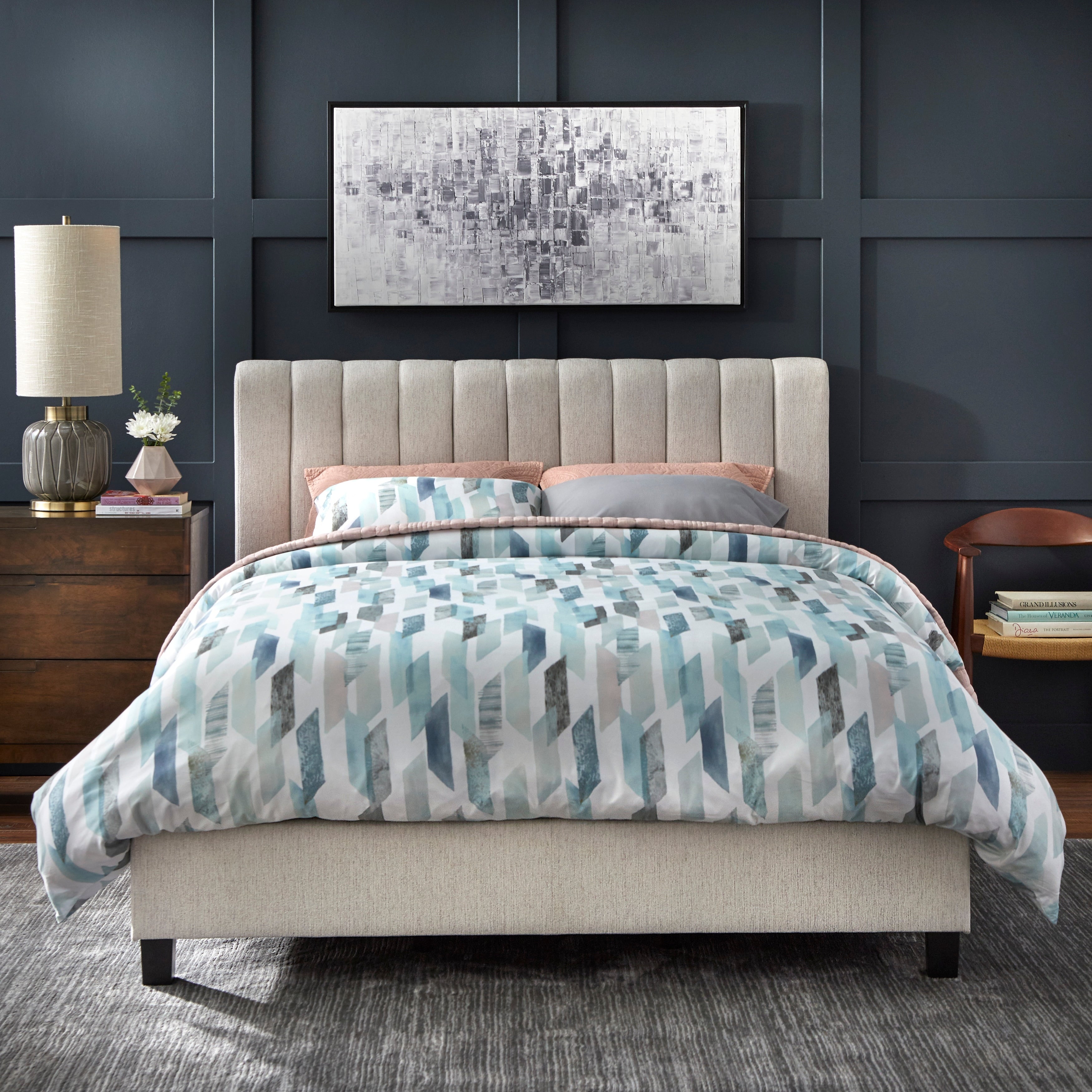 Lifestorey Teagan Queen Upholstered Bed