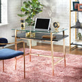 Lifestorey Thayer Mid Century Glass Desk