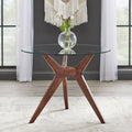 Lifestorey Trita Round Glass Table