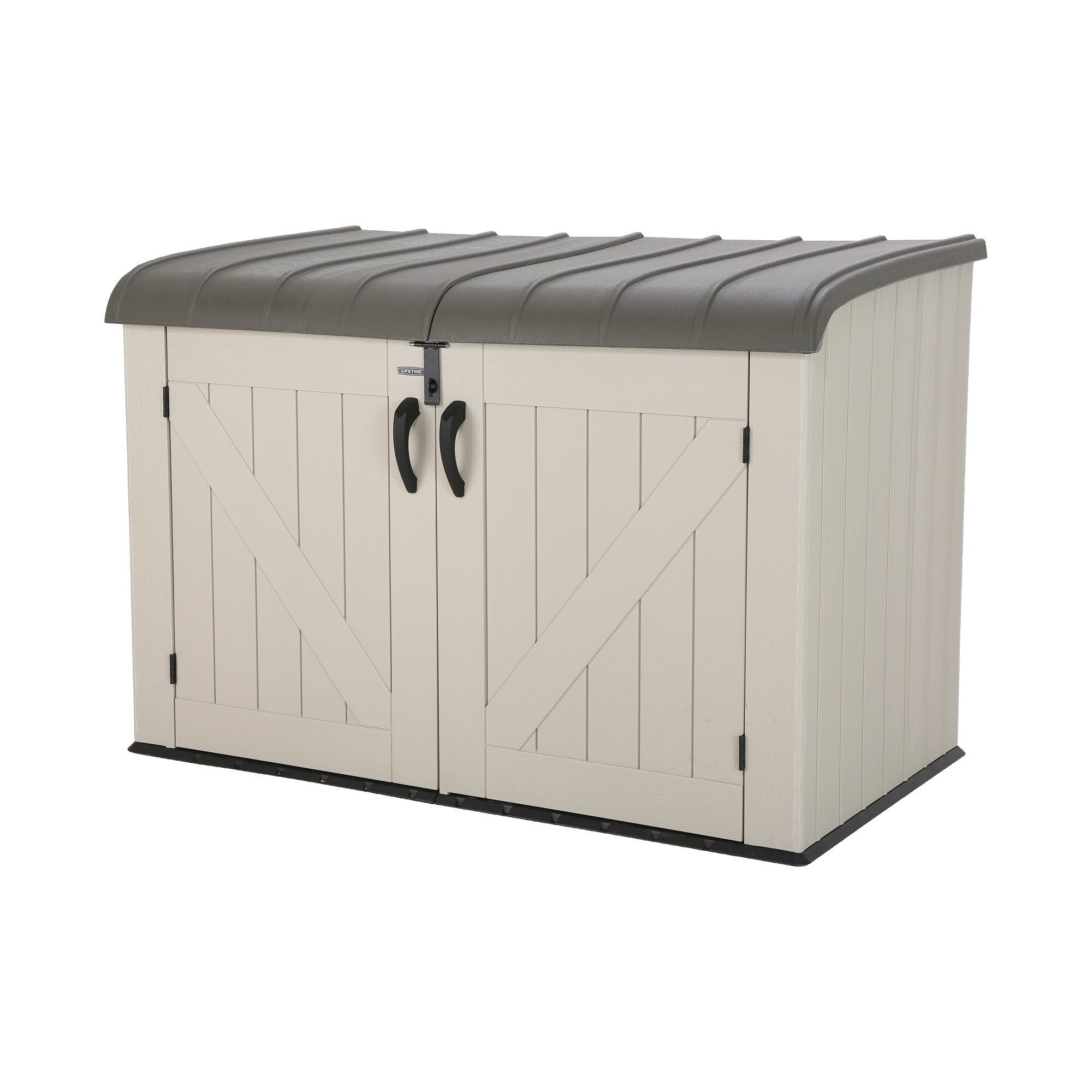 Lifetime Tan Plastic Horizontal Storage Box