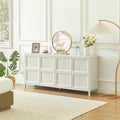 Light Gray Sideboard Storage Cabinet With Shelves Freestanding Accent Cabinet Tv Stand Base Cabinet Dresser With Doors
