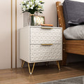 Light Luxury Nightstand With 2 Drawers
