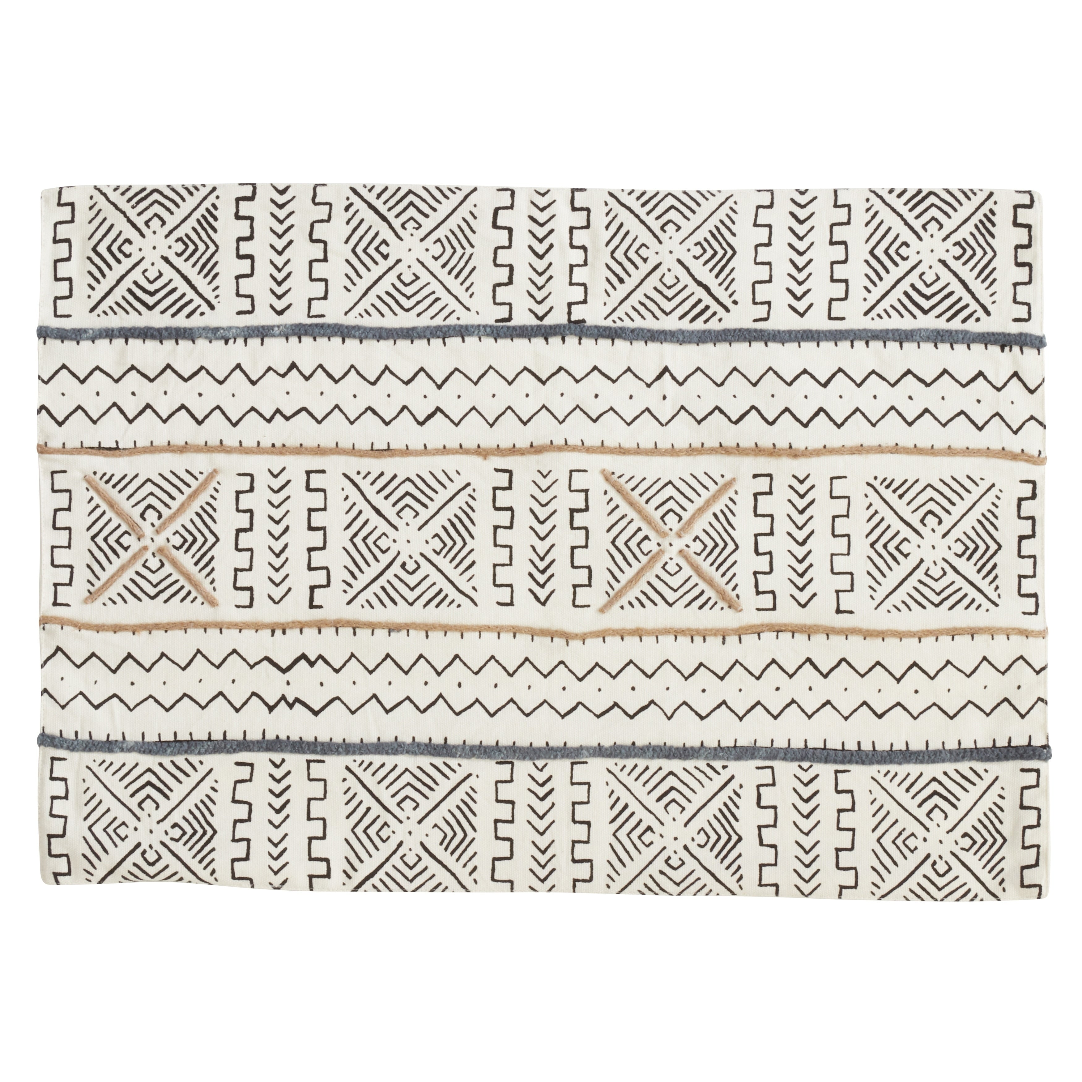 Light Mud Cloth Placemats Set Of 4