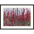 Light Pink Garden By Donatella Marraoni Wood Framed Wall Art Print Svelte Noir Black