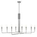 Light Society Bella 8 Light Chandelier Brushed Brass