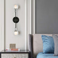 Light Society Cellini 2 Light Wall Sconce Black Clear