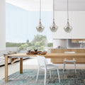 Light Society Modena 3 Light Island Light Satin Nickel Silver Mercury