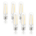 Light Society Set Of 6 Sovana T10 4.9 Clear Led Filament Light Bulbs