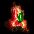 17 Lighted Holographic Candle Christmas Window Silhouette Decoration