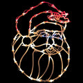 18 Lighted Santa Christmas Window Silhouette Decoration