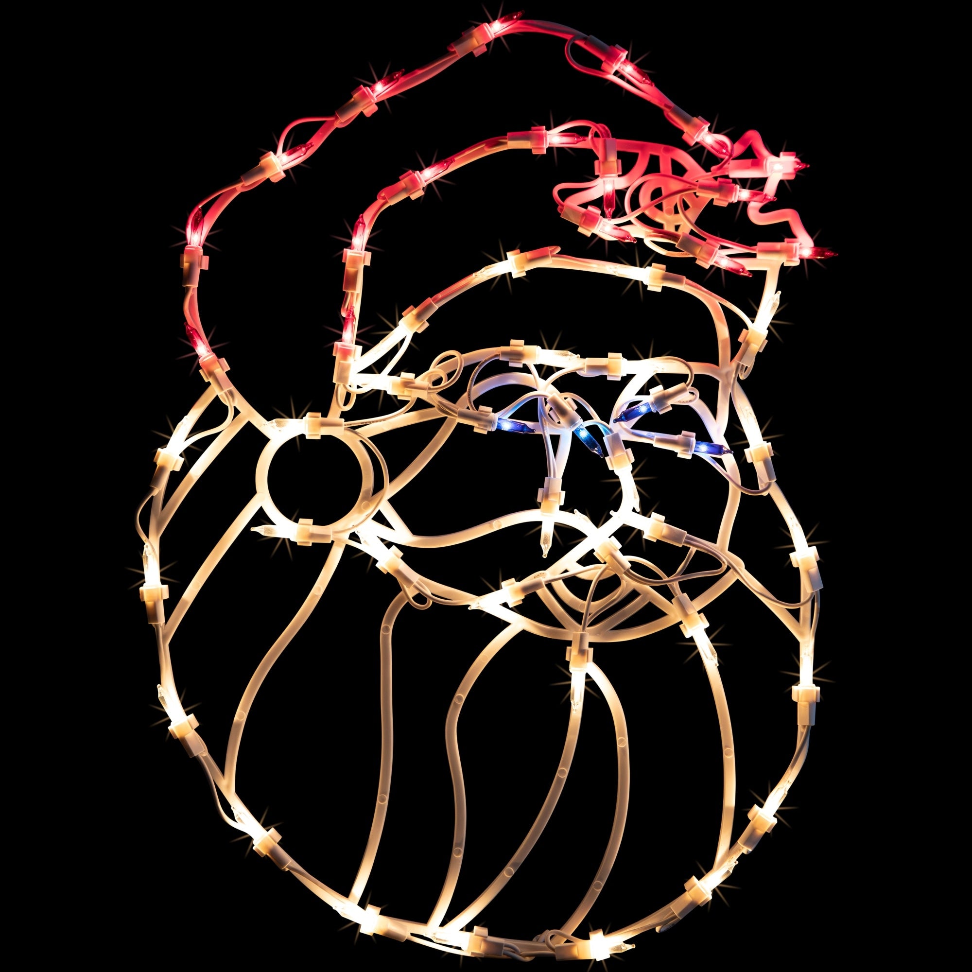 18 Lighted Santa Christmas Window Silhouette Decoration