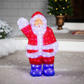 24 Lighted Commercial Grade Acrylic Santa Claus Christmas Display Decoration