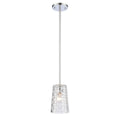 Lightweave 5.5 Inch Wide 1 Light Mini Pendant In Polished Nickel 5.5In W X 5.5In D X 8In H