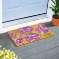 Lilac Butterfly Coir Door Mat 30 X 18 30 X 18