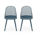 Lily Outdoor Modern Dining Outdoor Modern Dining Chair Set Of 2 By Christopher Knight Home 18.00 W X 21.50 L X 33.20 H