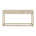 Lilys Living Reclaimed Peking Console Table With 3 Drawers Weathered White Wash Finish 34 Inch Tall