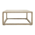Lilys Living Reclaimed Peking Square Coffee Table 39.3 Inch Long Weathered White Wash