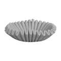Lilys Living White Marble Curly Bowl 12 Inch Long N A