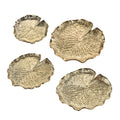 Lilypad Dimensional Wall Art Set Of 4 Gold