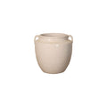 Lilys Living Creamy White Pot With Two Handles 10 Inch Tall