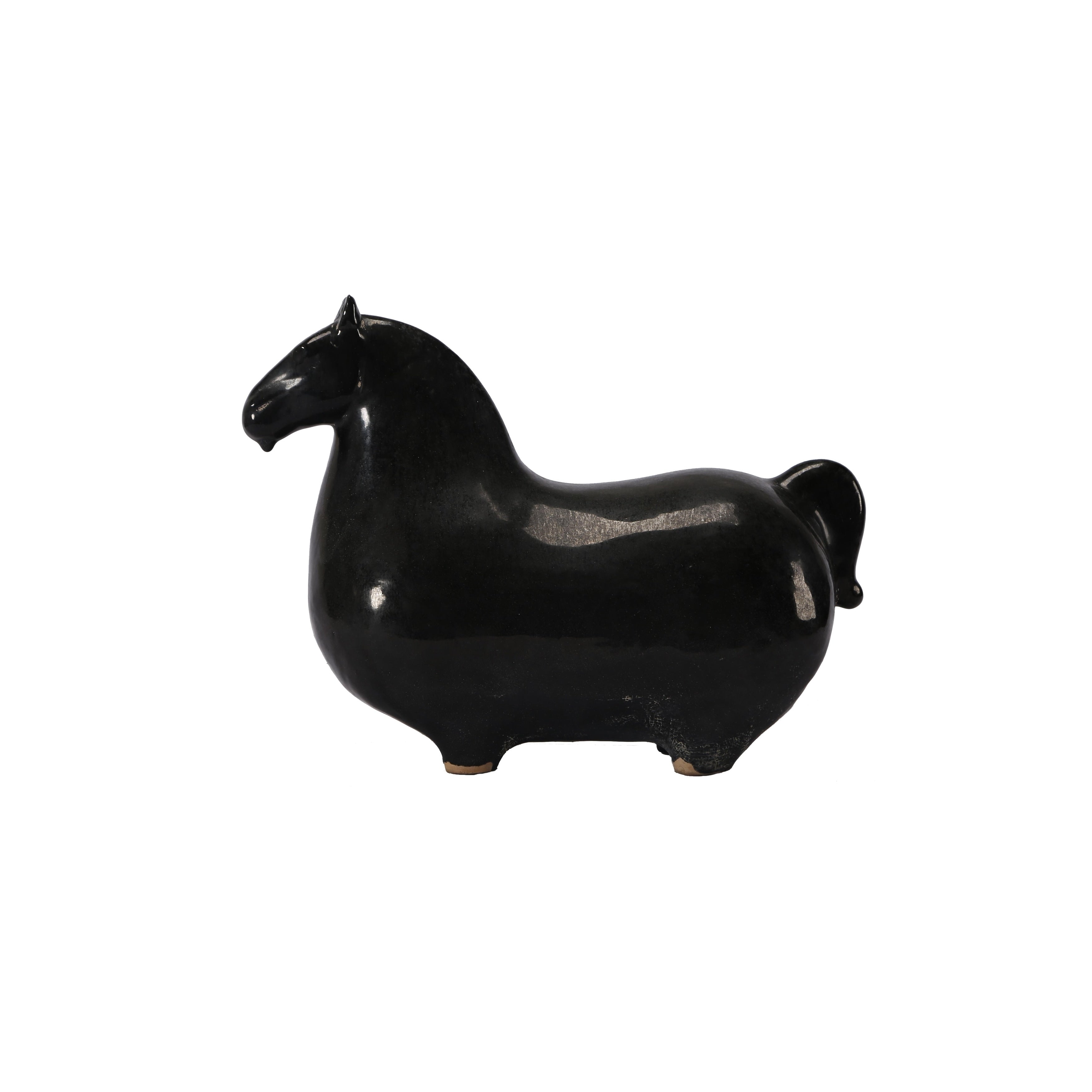 Lilys Living Trotter Horse 9 Inch Tall Black