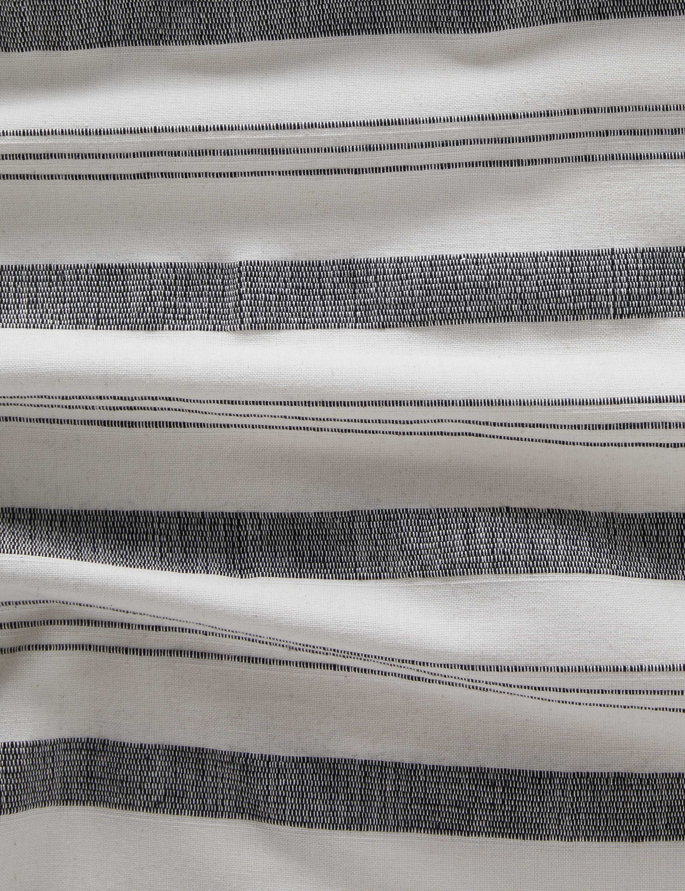 Lima Stripe Fabric Swatch, Natural by Kufri