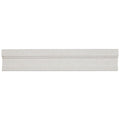 Limestone 2X12 Inch Honed Modern Chair Rail In Blavet Blanc 2X12